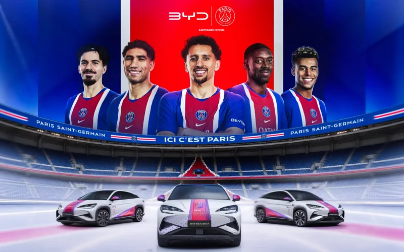PSG et BYD : un partenariat mondial jusqu’en 2029
