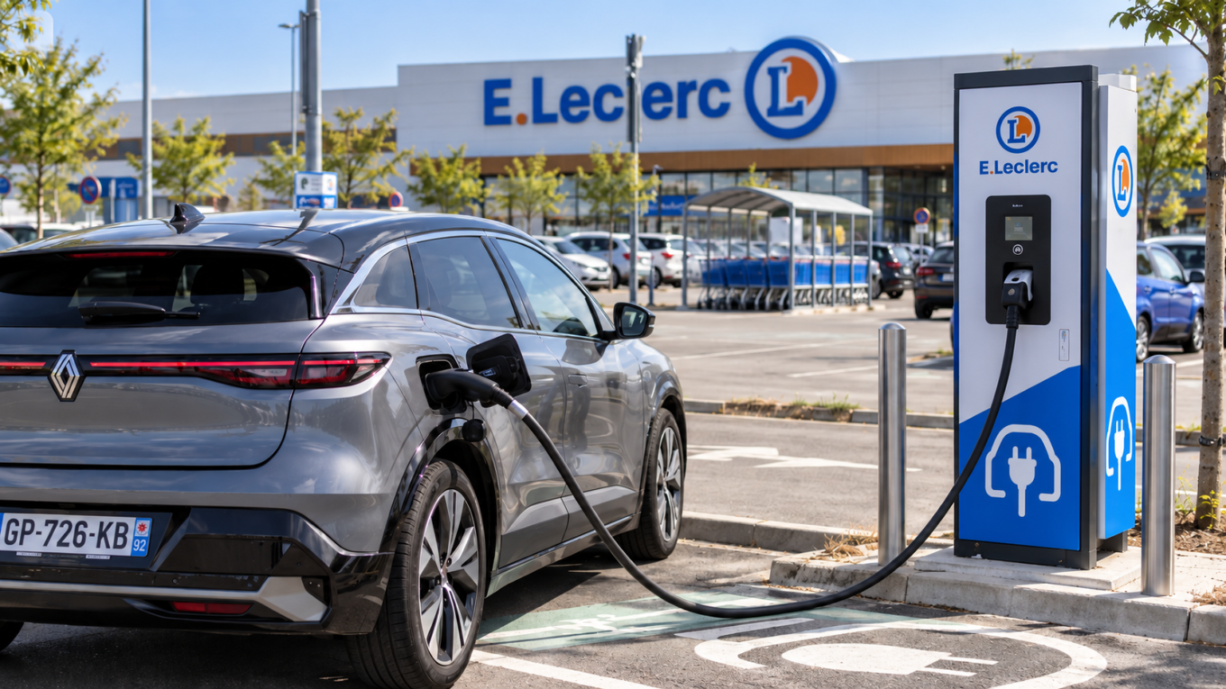 Bornes de recharge E.Leclerc : le kWh passe à 0,17 €, comment en profiter ?